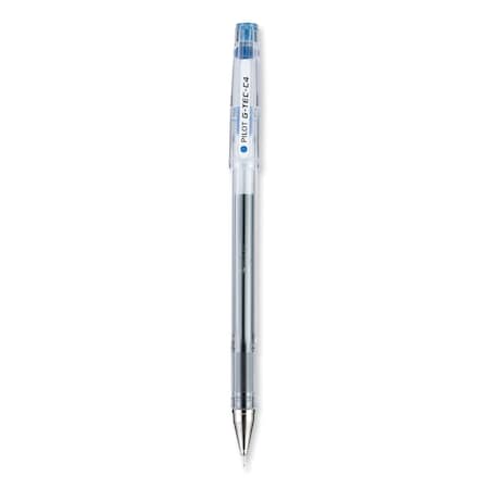 Pilot Ultra Stick Gel Pen, Ultra-Fine 0.4mm, Blue Ink, Clear Barrel, PK12 35492